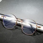 Очки для мужчин и женщин полный обод металлический каркас, рыбной ловли, Круглый Форма рамка с защитой от УФ-светильник линзы оптические очки