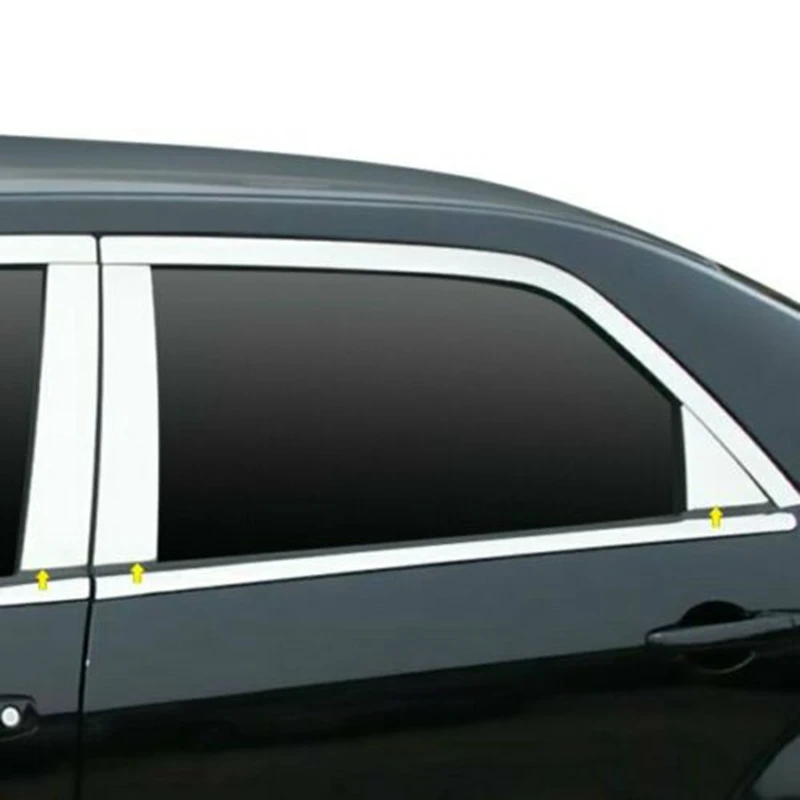 6PCS Chrome Window Pillar Post Trim for Chrysler 300 300C 2005-2010 | Trunk