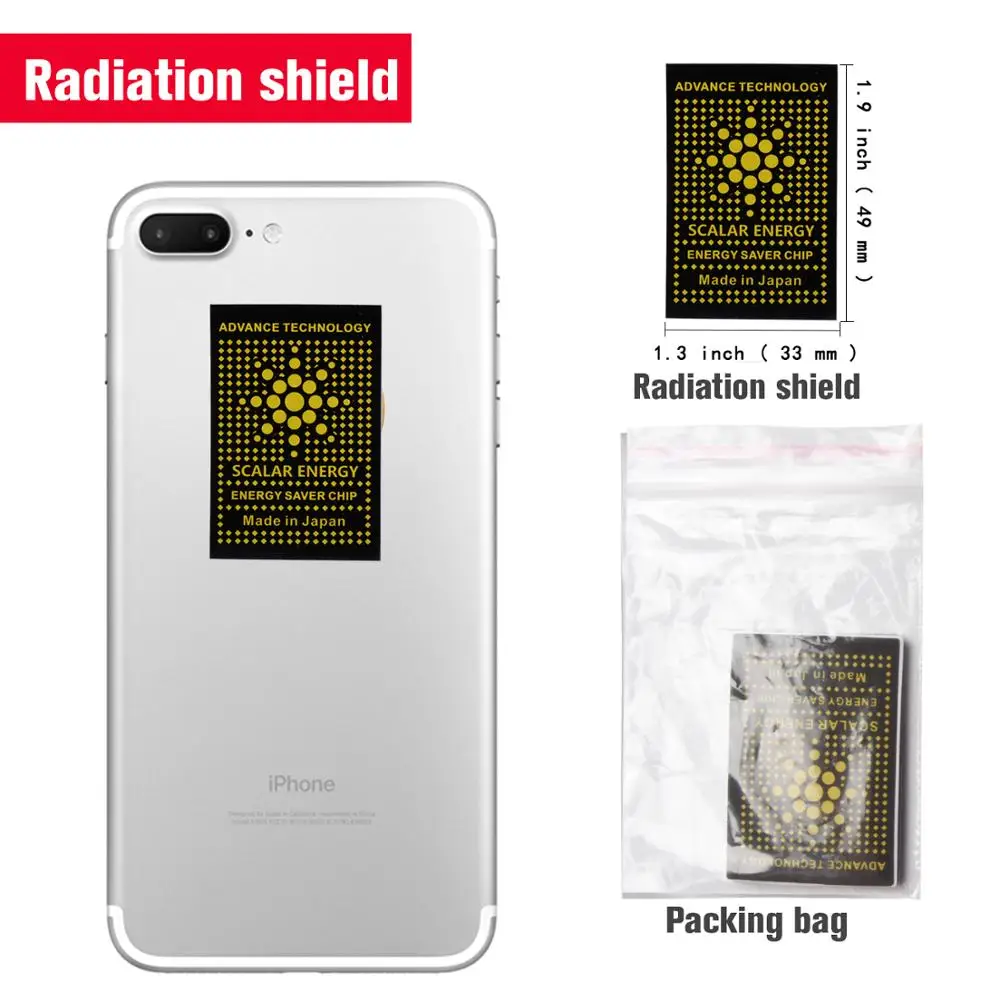 10 шт. 2500 куб. См наклейка с отрицательными ионами s для мобильного телефона экран