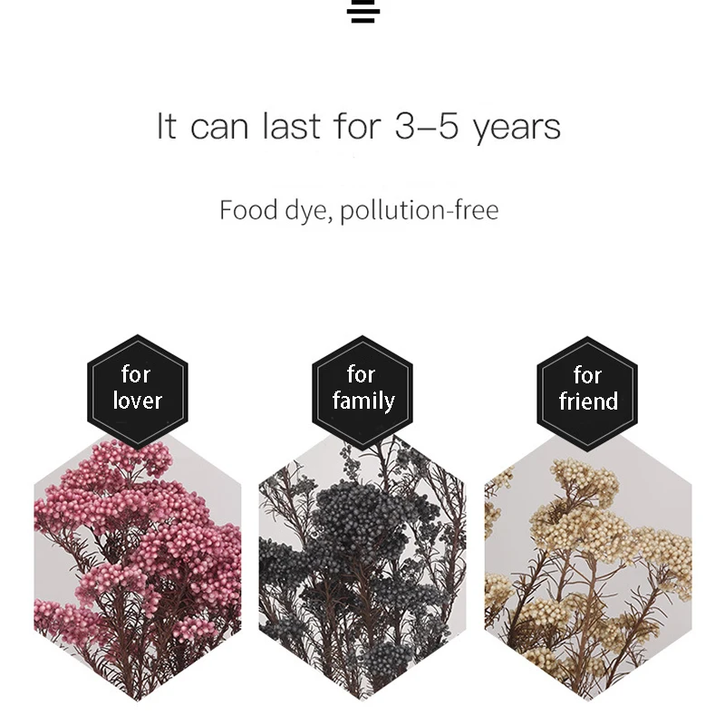 Вечный рисовый цветок 50 г зернистый натуральный искусственный букет самодельные