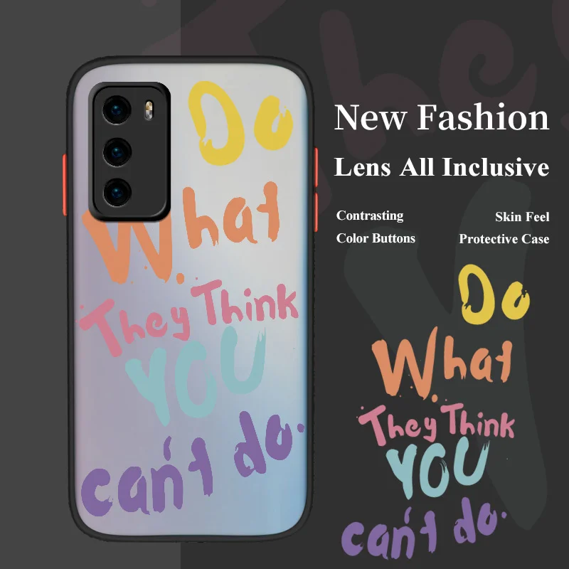 

Colored Letters Liquid Silicone Case For Huawei P40 P50 P30 P20 Pro Lite Mate 40 30 20 Pro Lite Nova 5t Y7A Soft Phone Cover