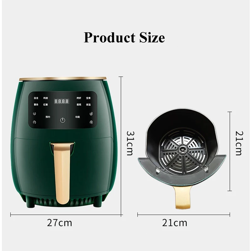 Жаровня тостер для духовки конвекционная жаровня цифровой сенсорный ЖК-экран