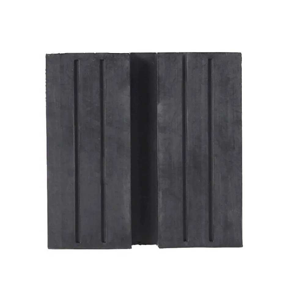 

Rubber Floor Jack Square Jack Pad 1PCS Auto Black Car Cylindrical Grooved