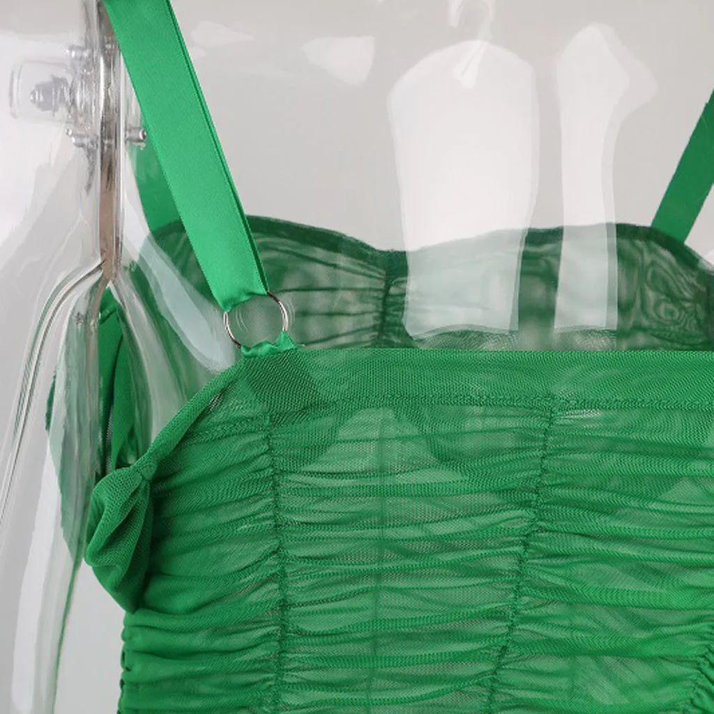 

Fashion Women Off Shoulder Hollow Out Sexy Solid Backless Mesh Bodycon Dress High Waist Slim Solid Casual Dress