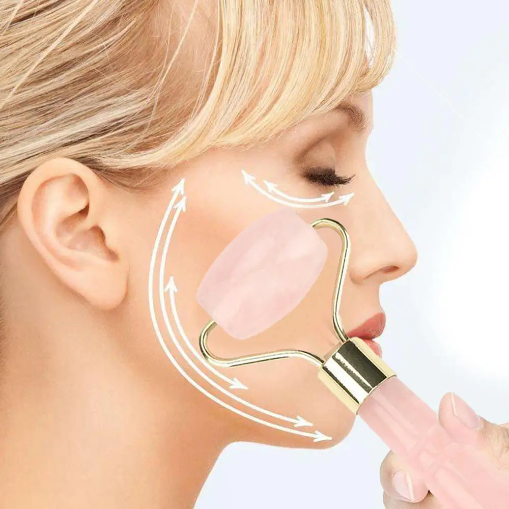 Массажный ролик для лица Нефритовый камень похудения тела головы шеи массажер