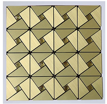 Gold Homey мозаика 3D металлические самоклеющиеся наклейки на стену плитка для гостиной кухни щиток домашний декор вода и огнеупорный - Цвет: Gold