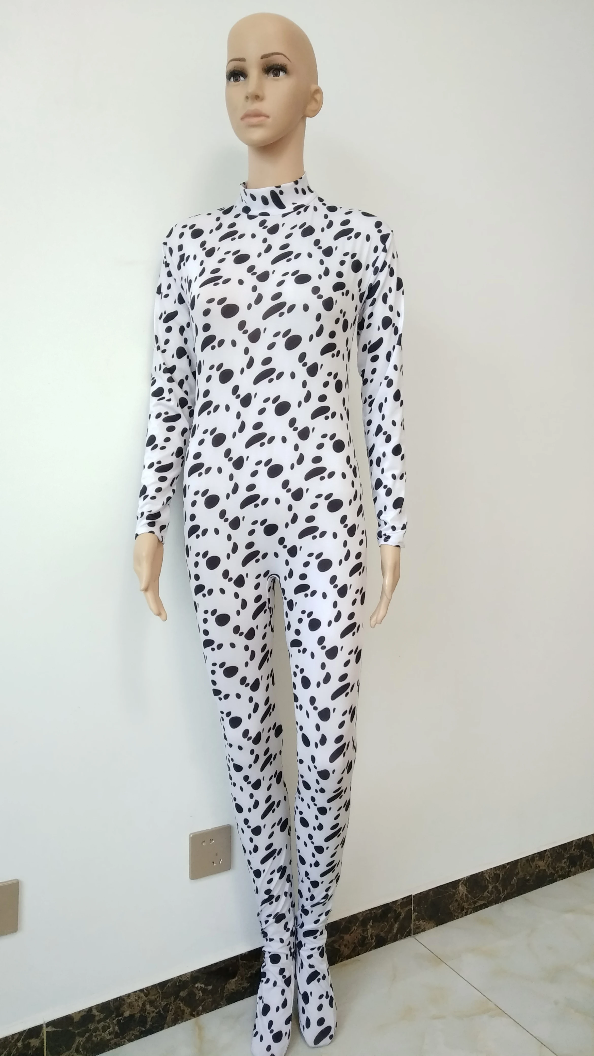 Костюм для косплея на Хэллоуин комбинезон с животными далматинской собакой