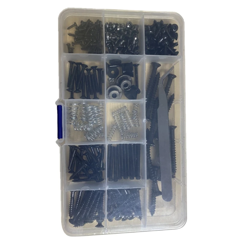 

Professional Electric Guitar Screw Kit Guitar Accessories Screw Strap Buckle Assortment Box Kit Electric Guitar