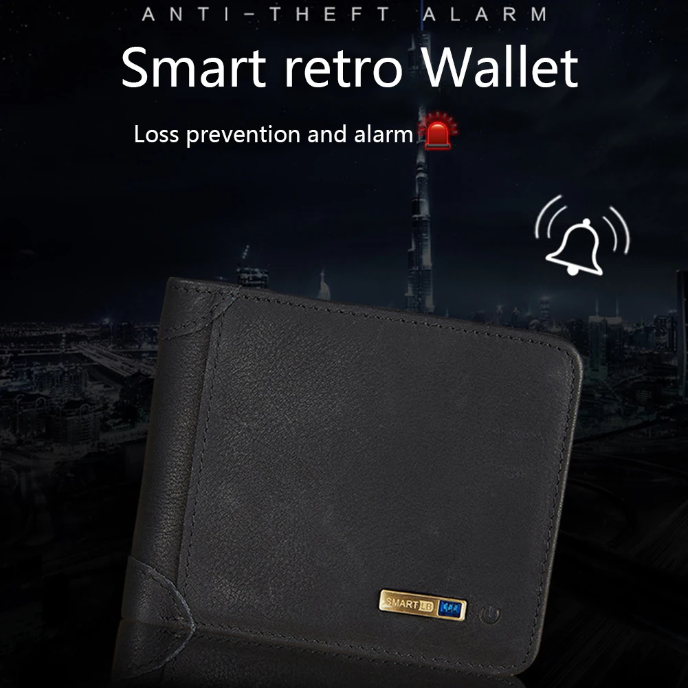 Мужской уличный дорожный смарт кошелек с функцией поиска хранилища|Мужские