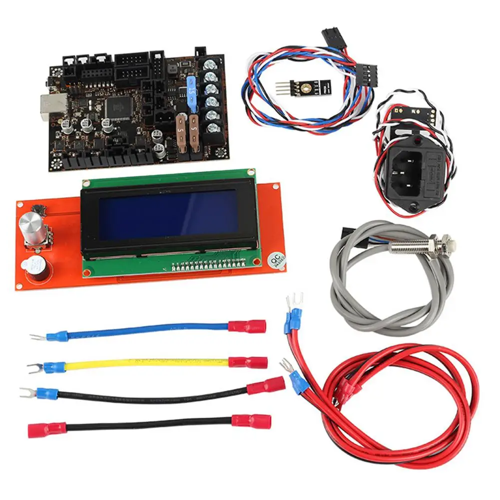 Для 3D принтера Einsy rambo1.1a материнская плата + 2004LCD Датчик накаливания PINDA V2 источник
