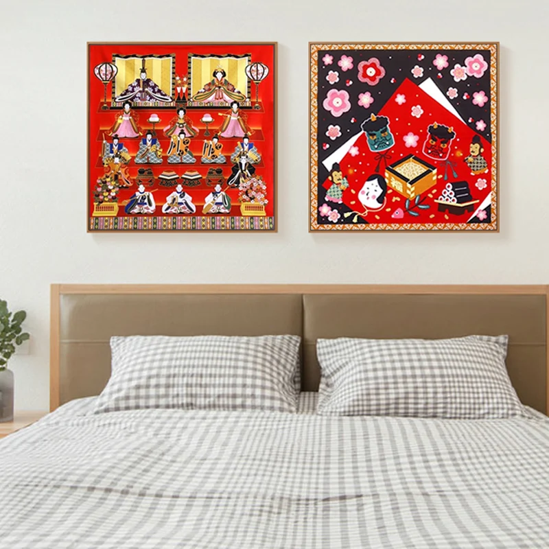 Diy paint by digital pictures Japanese characteristics art creative decorative painting adult decompression | Дом и сад