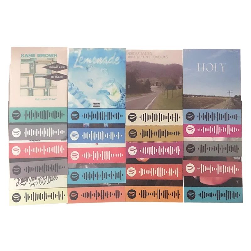 20 шт. музыкальные наклейки с кодом Spotify лучшие декор для чемоданов ноутбуков