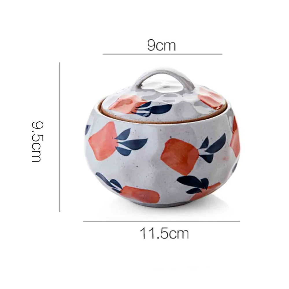 

Japan Style Household Ceramics Stew Soup Inner Pot with Lid Retro Water Steamed Egg Soup Pot Cooker Steamer Kitchen Stockpot