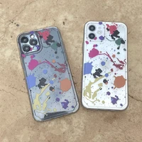 new fashion watercolor shockproof phone case for iphone 12 mini 11 pro x xr xs max 7 8 plus se 2020 soft silicone clear cover