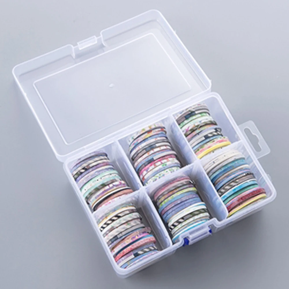 with box 100 рулонов лента Washi Фольга золотые узкие декоративная изоляционная Скрапбукинг Washi ленты DIY Руководство изоляционная лента - Цвет: with box
