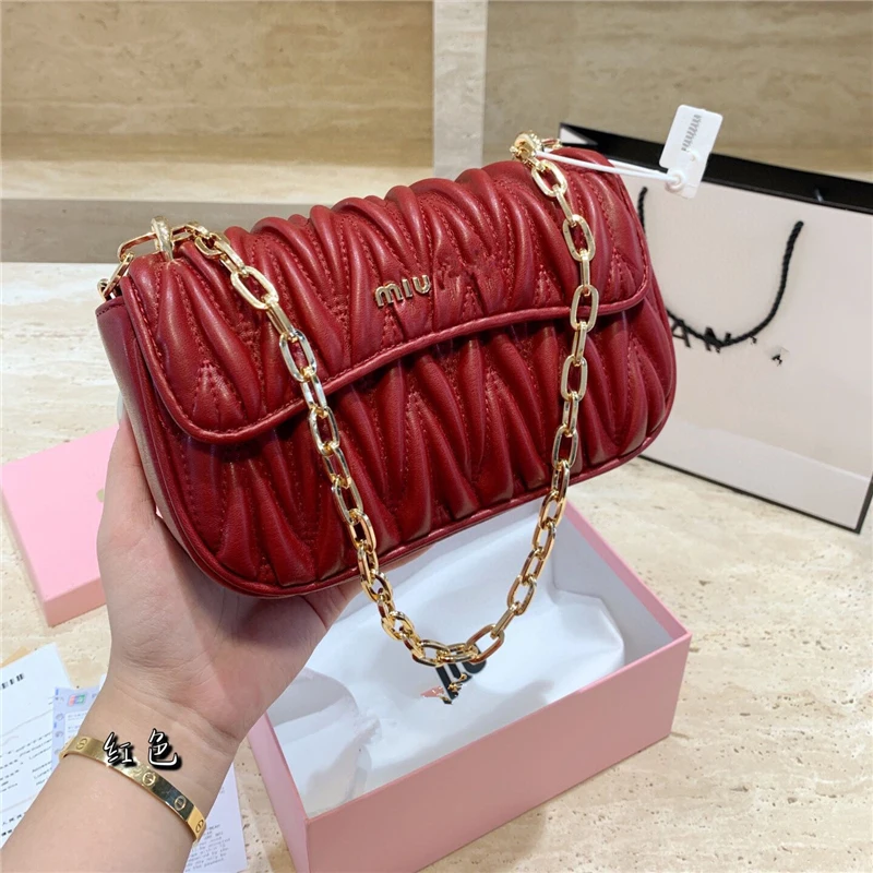 

2021 new fashion famous brand designer classic one-shoulder fold ladies handbags high-quality simple all-match diagonal bag