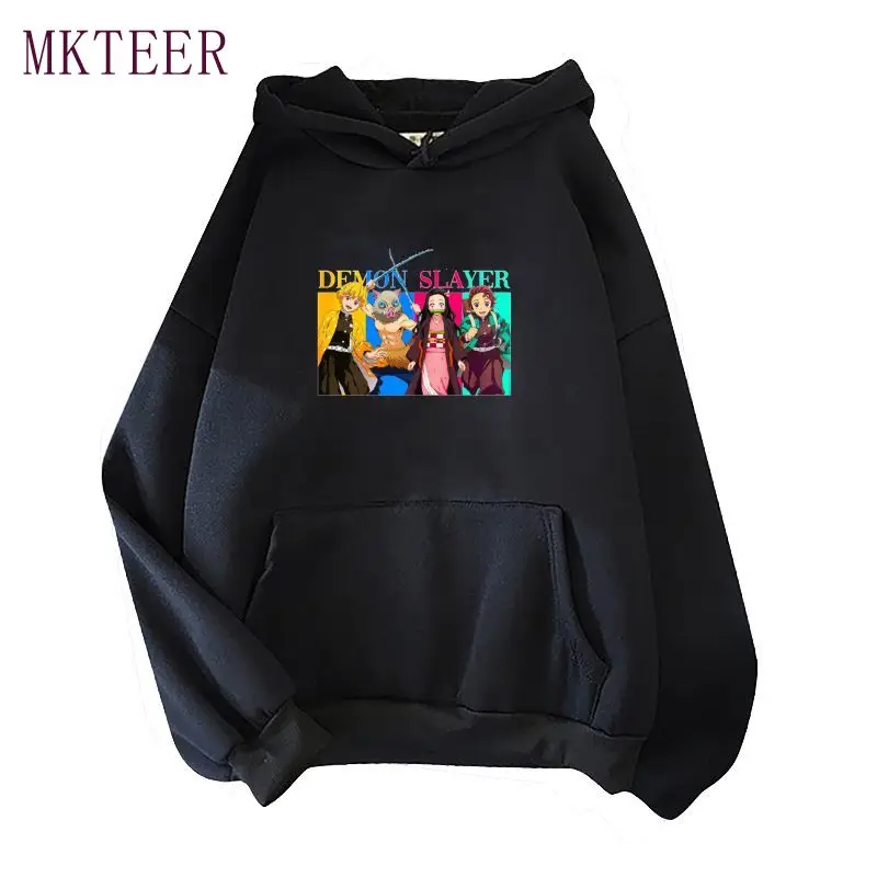 

Толстовка Kimetsu No Yaiba Мужская, свитшот с принтом в стиле аниме, рассекающий демонов, худи, пуловер, хипстерская уличная одежда, модные топы, Осе...