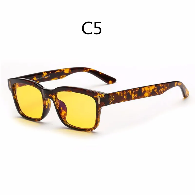 C5 Ochre AIMISUV, очки для игрового компьютера, мужские, анти-синий светильник, блокировка излучения, луч, Анти-усталость глаз, солнцезащитные очки для вождения, женские - Цвет оправы: C5 Ochre