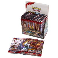 324pcsbox pokemon card tcg sun moon crimson invasion english booster box trading card game shining collection cards toys