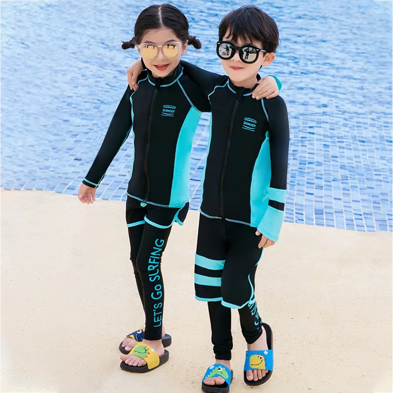 Бикини для девочек детский купальный костюм 2020 года женщин купальник с длинными