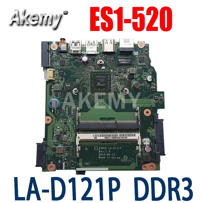 

Akemy NEW For ACER aspire ES1-520 Laptop Motherboard B5W1E LA-D121P NBG2K11002 NB.G2K11.002 Mainboard DDR3 full test