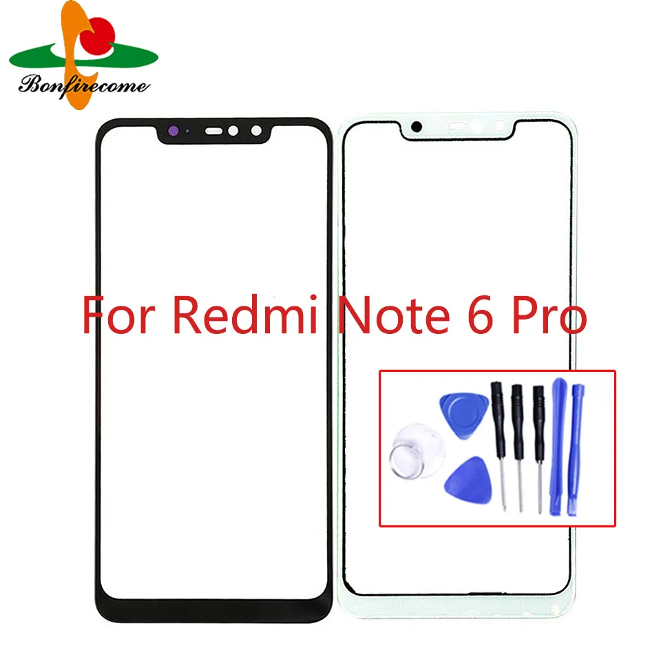 For Xiaomi Redmi Note 6 Pro Note6 Touch Screen Panel Front Outer Glass Lens Replace Parts | Мобильные телефоны и