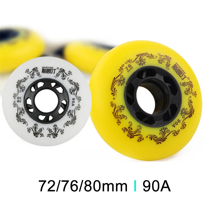 

Inline Roller Skates Wheels 90A 80mm 76mm 72mm for Kids Adult Men Skating for Slalom Slide Free Skating Patine for SEBA LZ62