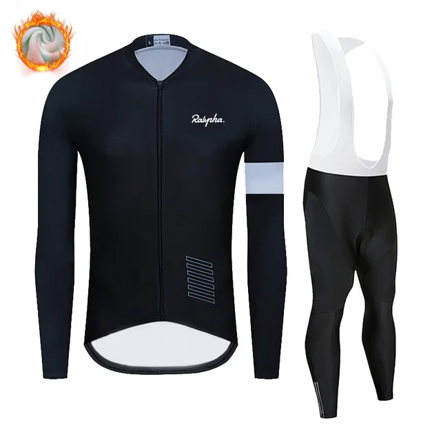 

Ralvpha Winter Thermal Fleece Men's Cycling Jersey long sleeve Ropa ciclismo Bicycle Wear Bike Clothing Warm maillot Jacket