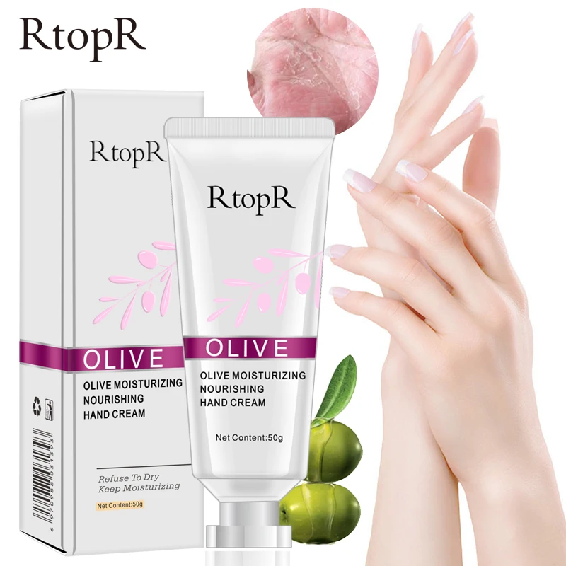 

RtopR Olive Oil Hand Cream Nourishing Moisturizing Anti Chapping Aging Dry Repair Essence Whitening Nourish Hand Skin Care