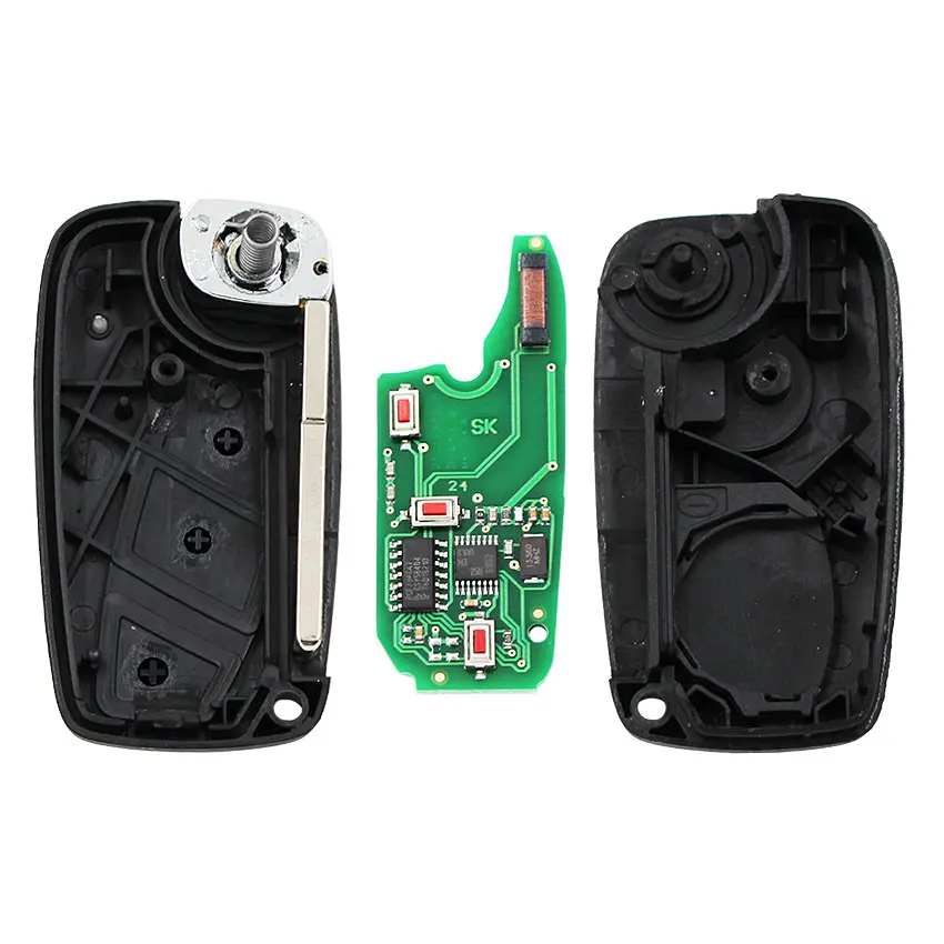 Складной флип 3 кнопки дистанционный умный Автомобильный ключ 433 МГц ID46 PCF7946 чип с