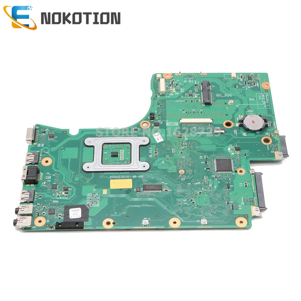NOKOTION V000225020 материнская плата для Toshiba Satellite C650 C655 6050A2355301-MB-A03 основная плата GL40 DDR3 Бесплатный процессор