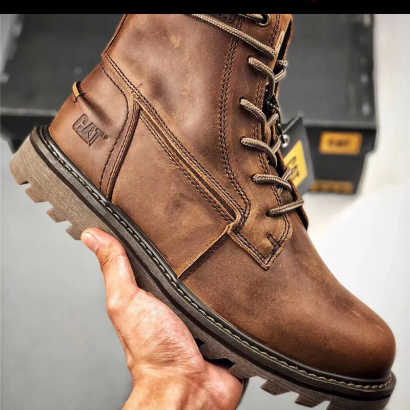 Мужская обувь Carter высокие ботинки мужские кожаные рабочие Рыцари мотоциклетные