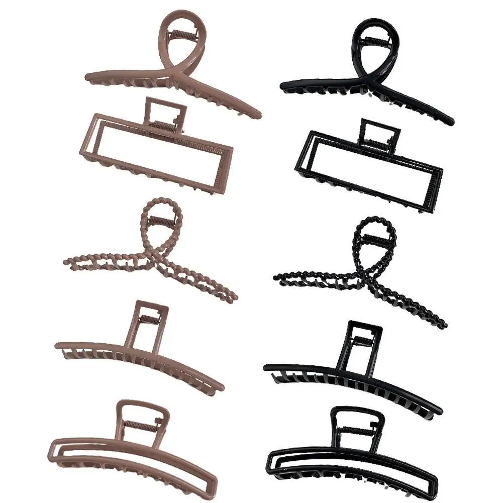 

Fashion Metal Hair Claw For Women Cross Crab Hair Clip Korean Simple Elegant Square Geometric Hairpin Girl Hair Accessories