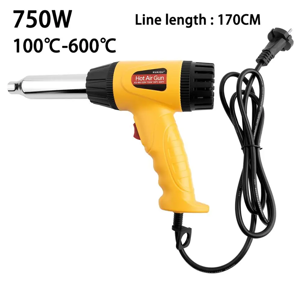 

220V Electric Hot Air Gun Micro Rework Soldering Station Hair Dryer for Soldering 750W Heat Gun Welding Repair Tools 100-600