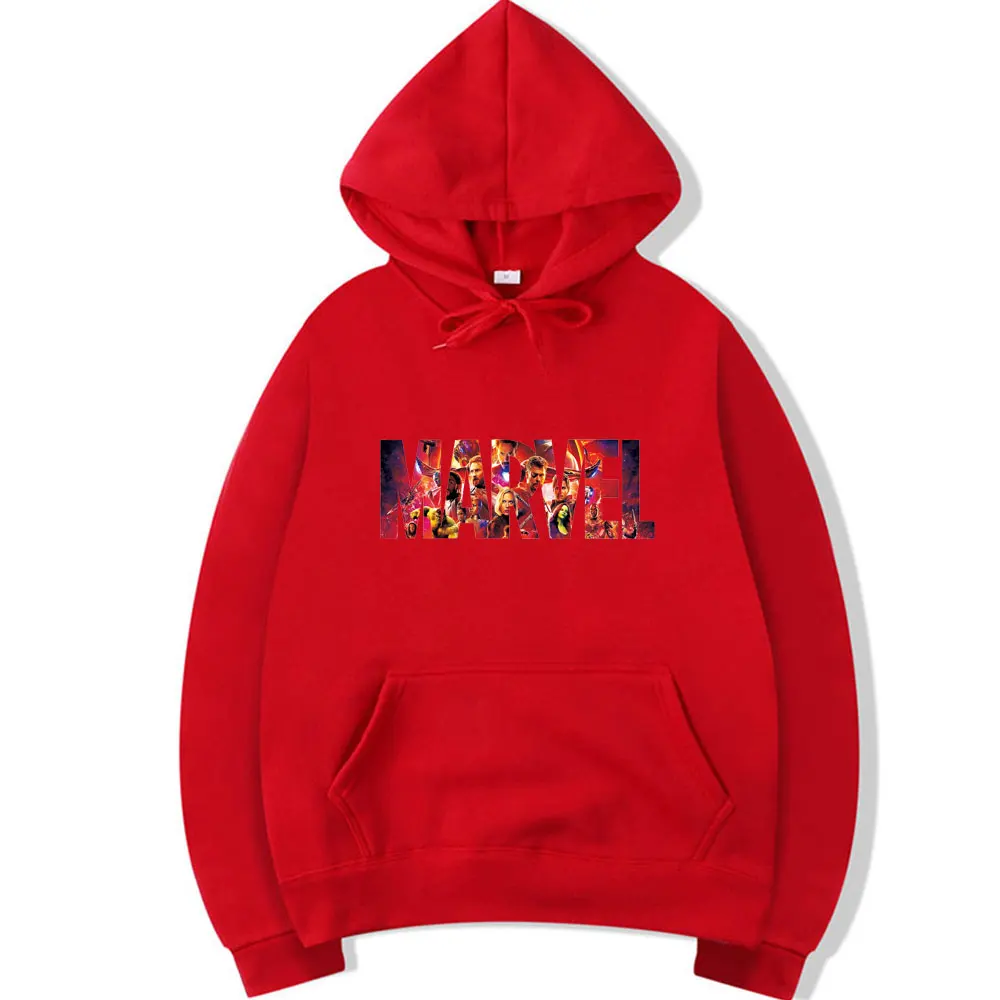 Мужская толстовка с длинным рукавом Marvel худи высокого качества повседневная
