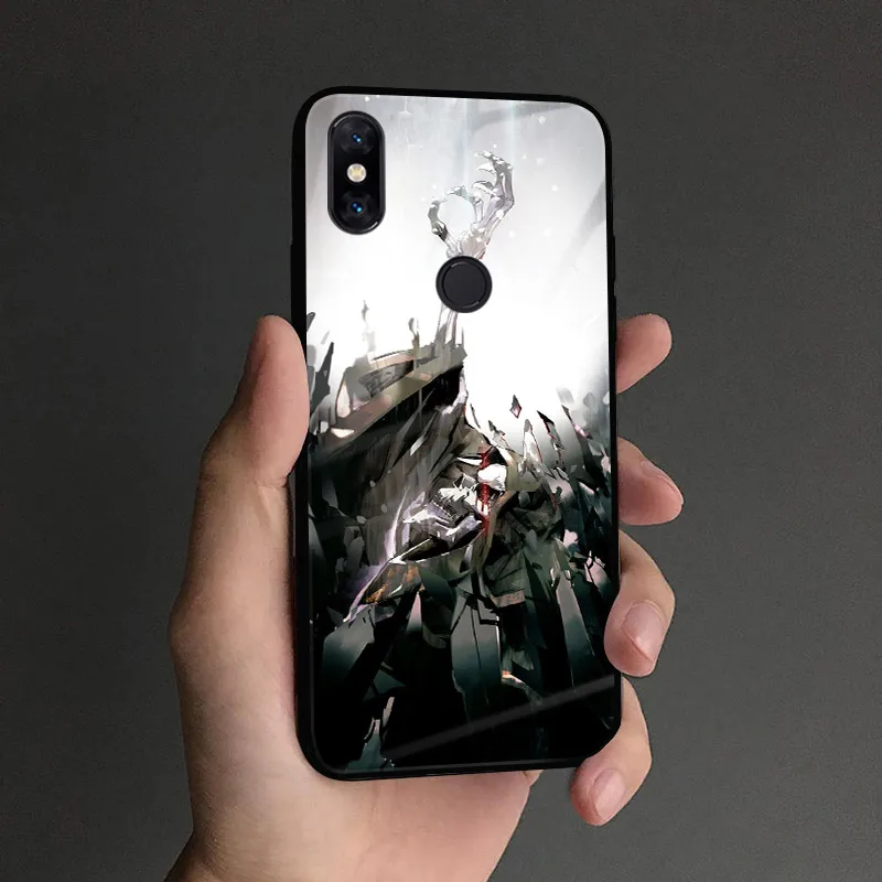 Роскошный чехол для телефона с постером из аниме Overlord, стеклянная крышка, Мягкая силиконовая оболочка для Xiaomi mi 8 9 SE mi x 2 2s 3 Red mi Note 5 6 7 8 Pro - Цвет: AE 2205