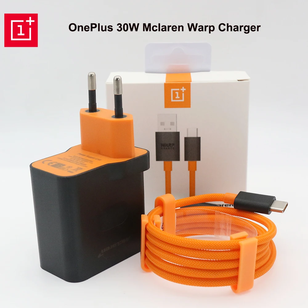 

Oneplus 7t Pro Mclaren EU Fast Charger Original 5v/6a Warp Charge 30W Charging 6A Type C Cable for OnePlus 8 8T 7 7T 6 6T 5 5T
