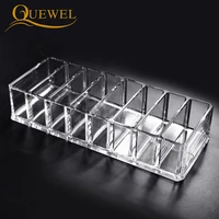 quewel false eyelashes acrylic storage box 8 grids makeup case display container pallet transparent eyelash extension tool