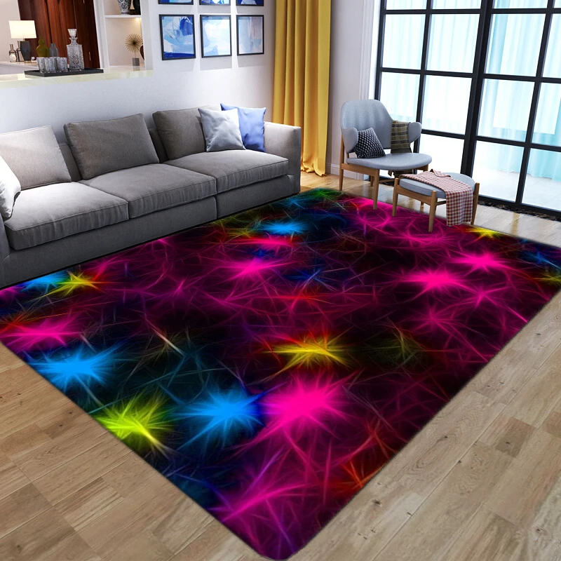 

Nordic Modern Style Art Geometry Floor Mat Door Mat Small Carpet Anti-slip Mat Bedroom Living Room Home Decoration
