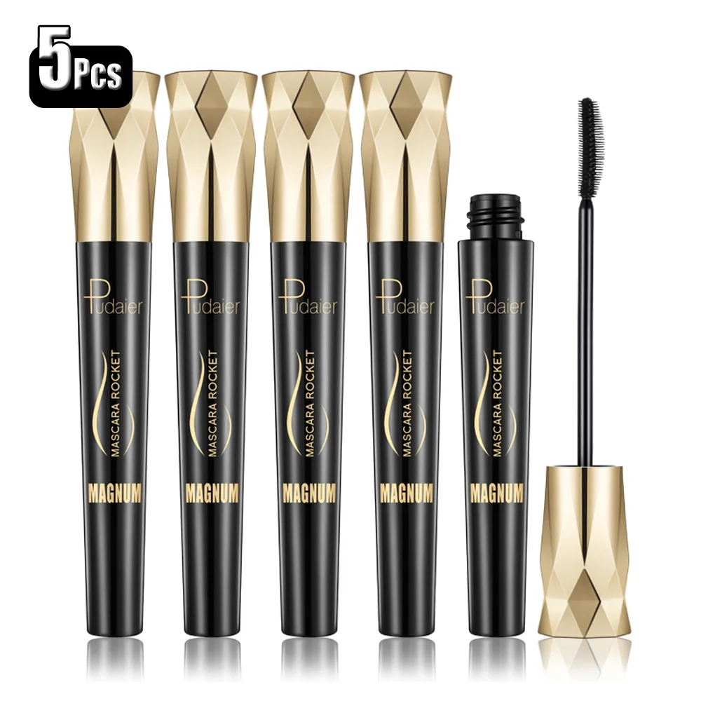 

5Pcs Makeup Black Mascara Eyelashes Curling Pen Make up Liquid Mascaras Eye Lash Thick Cosmetics Tool Lashes Lengthening Brush