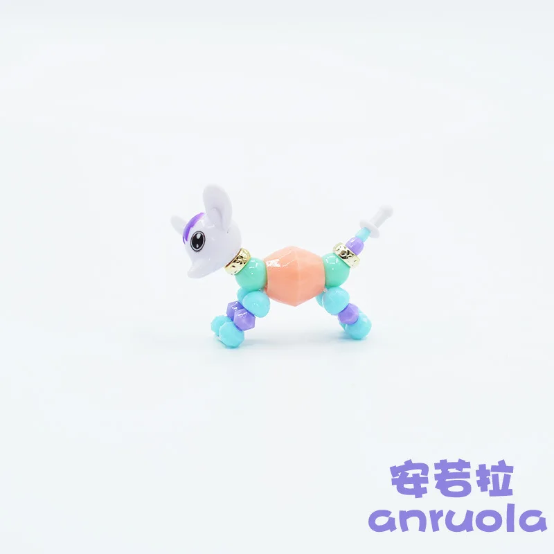 TOY023 Волшебный браслет с животными Vsco девушка Единорог собака кошка модель бусины игрушки браслеты для вечеринок для детей Скручивающиеся браслеты деформация магический трюк - Цвет: TOY023