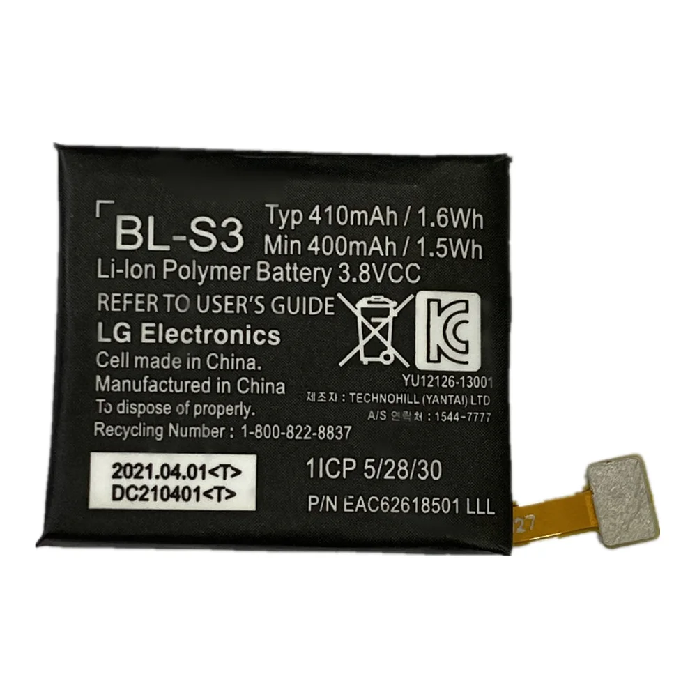 Аккумулятор BL-S3 410 мА · ч для LG G Watch R W110 W150 | Аккумуляторы мобильных телефонов
