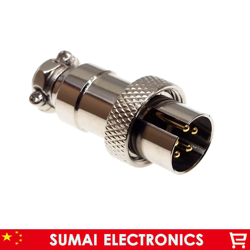 5 контактный 16 мм Штекерный разъем панели комплект GX16 штекер для авиации