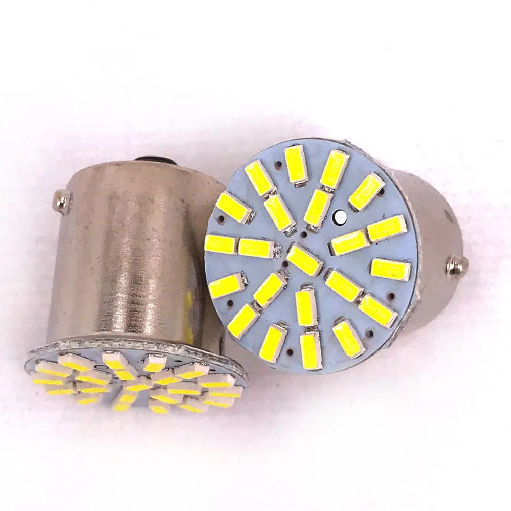 100 шт. 1156 P21W BA15S 3014 22SMD светодиодный светильник используемый для резервного