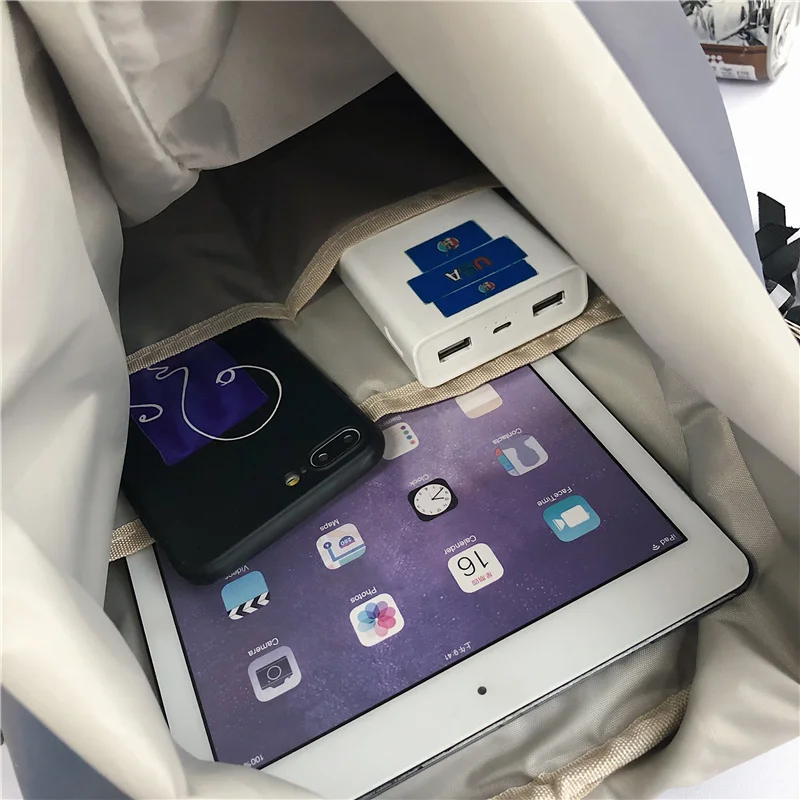 

Classic Waterproof Nylon Women Backpack Female Reflective Insert Buckle Travel Bag Schoolbag For Teenage Girls Folding Knapsack