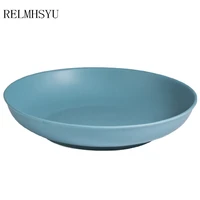 1pc relmhsyu japanese style 8 inch ceramic snack rice plate disc western food deep soup dinner plate household tableware