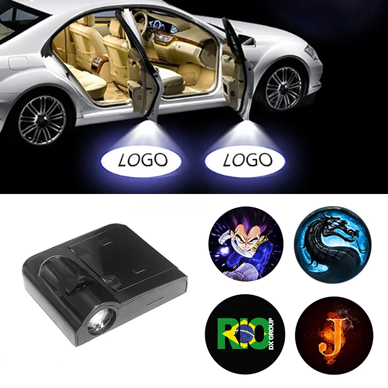 1 шт. беспроводной светодиодный светильник для автомобиля добро пожаловать