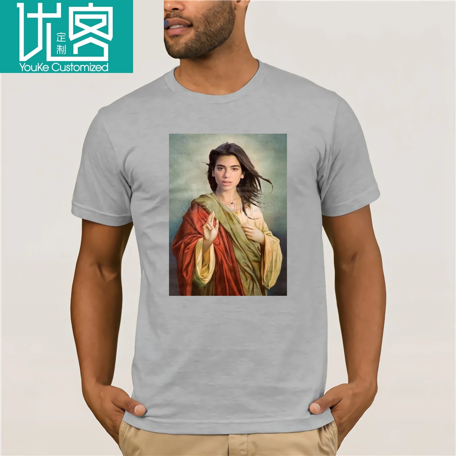 Мужчины-s-DUA-Lipa-Jesus-футболки-черный-shubuzhi-новинка-Футболка-мужчины-бренд-одежда-топ