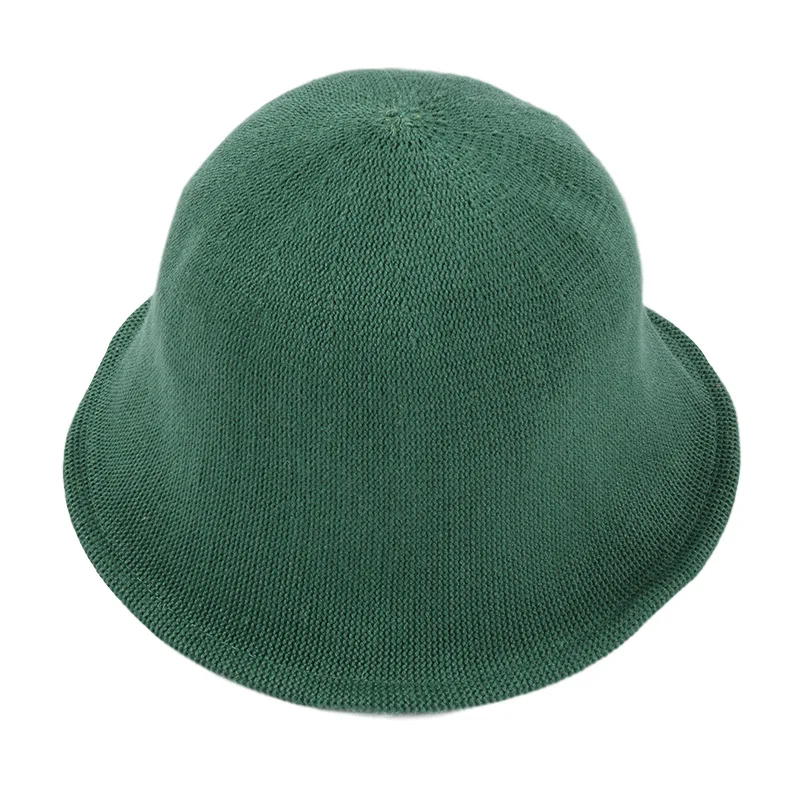 Осенне зимняя Панама кашемировая вязаная шапка для раковины женщин простая