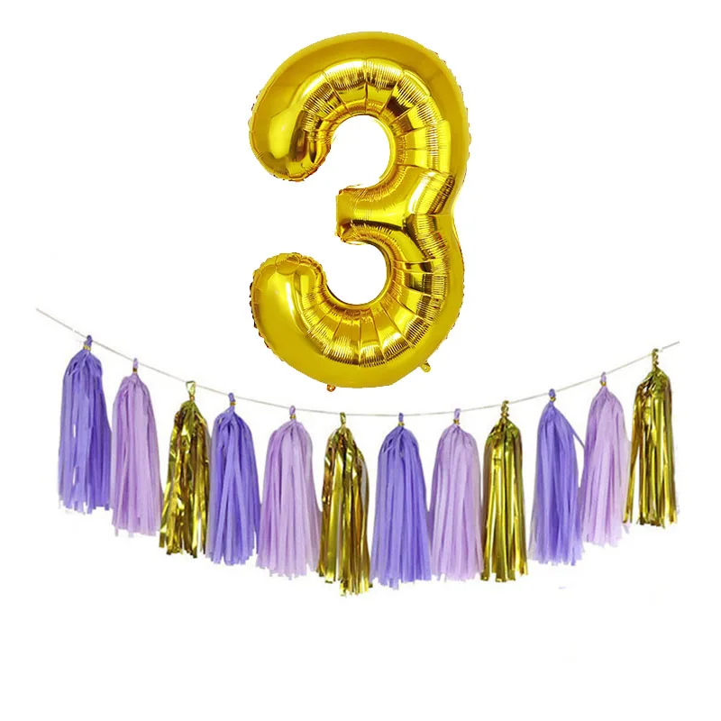 32-дюймовый шар в виде цифр украшение для дня рождения кисточка вечеринки честь
